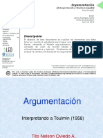 Argumentación - Interpretando A Toulmin - Oviedo (2015)