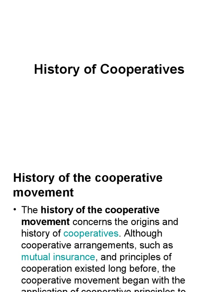 History of Cooperatives in the Philippines | PDF | Cooperative | Economies