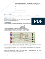 Laboratorio 2 Sumador de 4 Bits