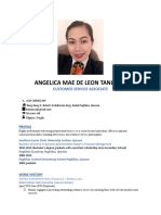 Angelica Mae de Leon Tanlaico: Customer Service Associate