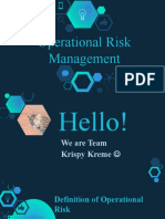 Operational Risk Management - Team Krispy Kreme