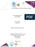 Paso 2 y Paso 3 - Identificar Los Marcos de Referencia y Reconocer Los Métodos de Investigación