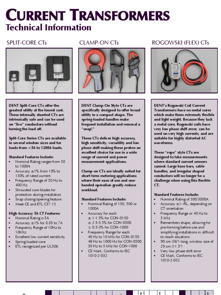Current Transformer Datasheet PDF Alternating Current Hertz