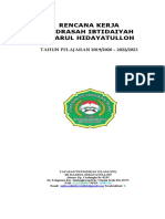 Rencana Kerja Madrasah Ibtidaiyah Al Mun