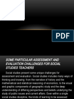 Some Particular Assessment and Evaluation Challenges For Teachers