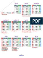 Calendar of Islamic and National Holidays in Indonesia 2021