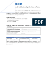 Solicitud para Expedir Certificado - de - Deposito