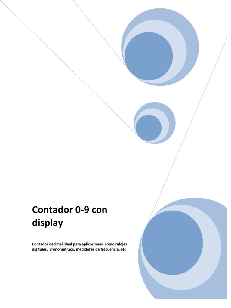 Contador Decimal con Display 7 Segmentos | PDF | Decimal codificado en ...