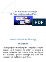 Investor Relations Strategy: 12-Point Implementation Plan
