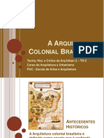 Aula15 - A Arquitetura Colonial Brasileira - Inlfuencias
