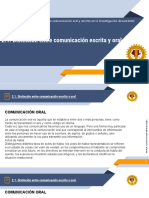 2.1. Distinción Entre Comunicación Escrita y Oral