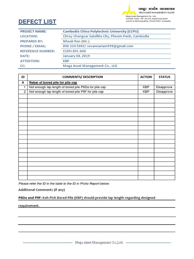 CCPU Construction Defect Report | PDF | Architectural Design | Architecture