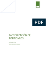 Factorización de Polinomios: Taller Del 20%