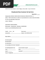 CloudeSuite New Customer Set Up Form