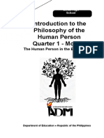 Introduction To The Philosophy of The Human Person Quarter 1 - Module 4