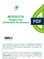 MÓDULO III - Obligaciones ambientales fiscalizables
