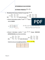 Determinan Dan Invers Matriks Persegi 3 (97-03)