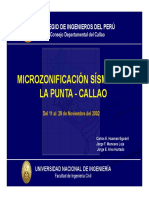 Microzonificación sísmica de La Punta y El Callao