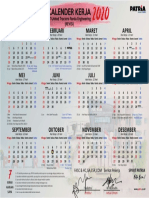 Kalender Kerja 2020 Revisi (Rilis)