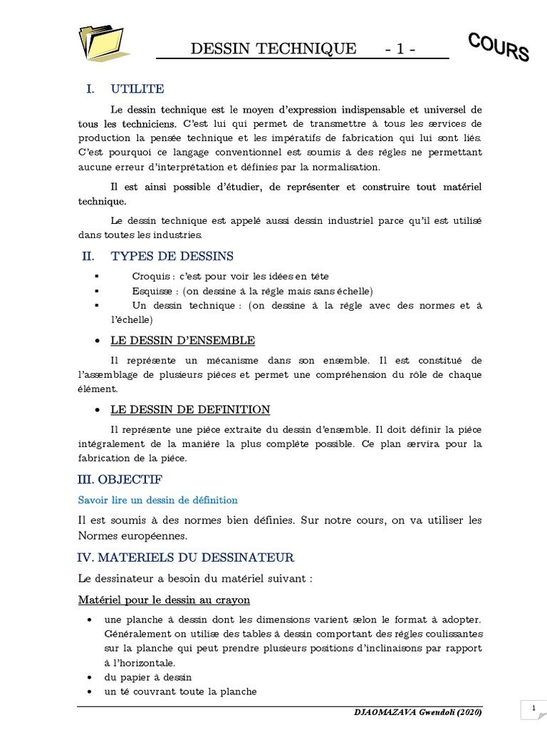 Guide du Dessin Technique Indus. | PDF | Dessin | Dessin technique