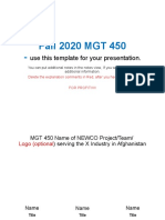 MGT 450 2020 NEWCO 001 Pitch Deck Template MGT 450 Ver Sept 1-2020-1