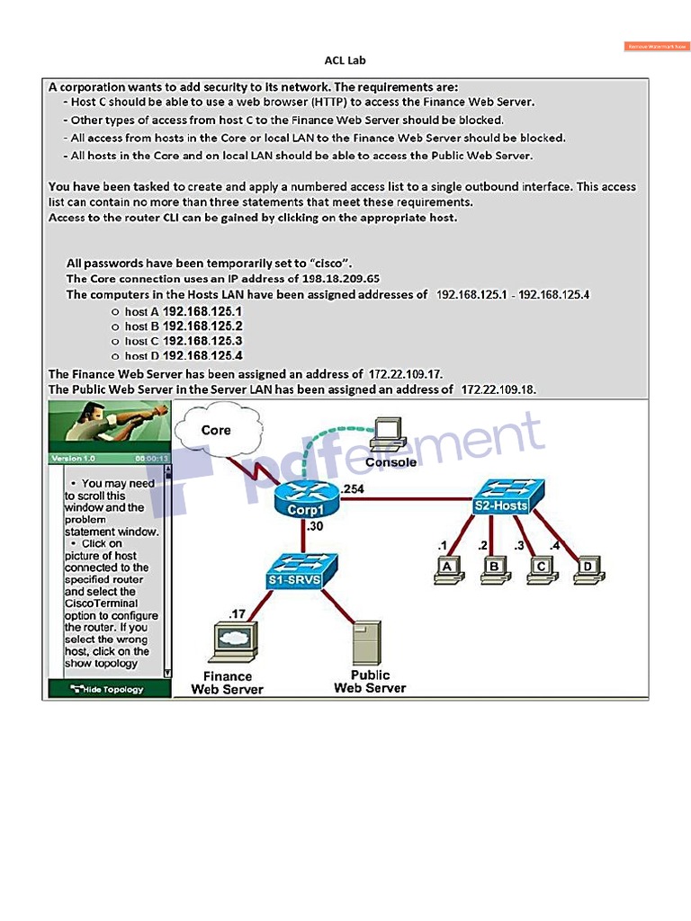 ACL Lab | PDF
