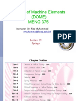 Design of Machine Elements (DOME) MENG 375: Instructor Dr. Riaz Muhammad