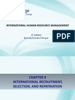 International human resources chapter on recruitment, selection and repatriation