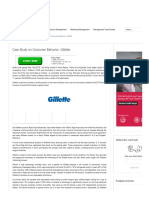 Case Study On Consumer Behavior - Gillette PDF