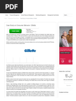 Case Study On Consumer Behavior - Gillette PDF