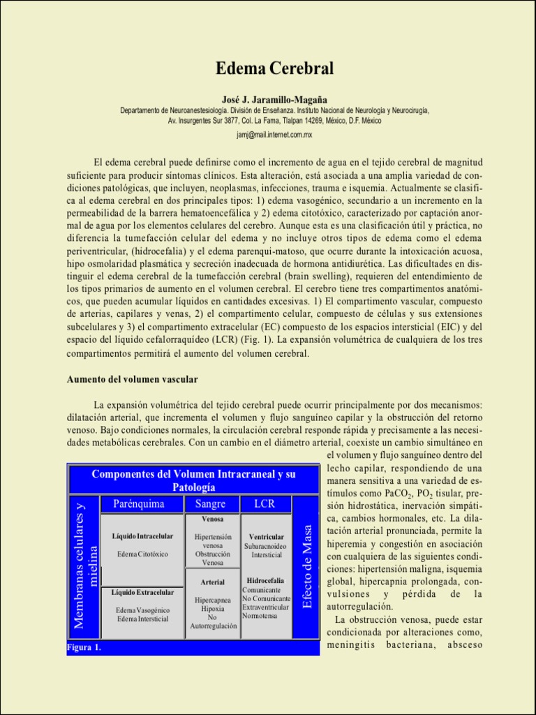 Edema PDF | PDF | Edema | Sistema nervioso