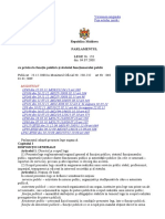 Legea 158 din 04.07.2008 cu privire la funcţia publică şi statutul funcţionarului public