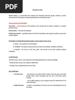 Sensory Systems For Orientation