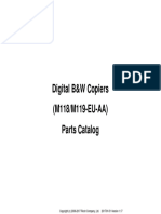 Digital B&W Copiers (M118/M119-EU-AA) Parts Catalog