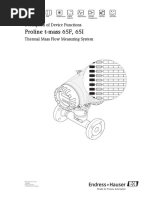 Proline T-Mass 65F, 65I: Description of Device Functions