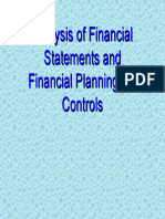 Financial Planning and Control(1)