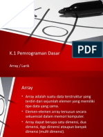 Materi Pemrograman Dasar 6 Array