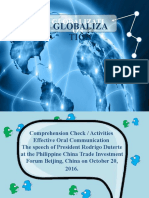 Globalizati ON: Globaliza Tion