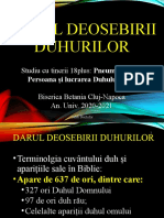 Darul Deosebirii Duhurilor - 22 Oct. 2020