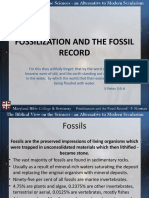 Fossilization and The Fossil Record