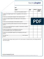 How Green Are You - Student Worksheet - 0 PDF