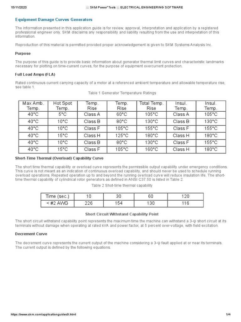 9 - Equipment Damage Curves Generators PDF | PDF | Electric Generator ...