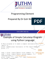 Simple Python Calculator Program