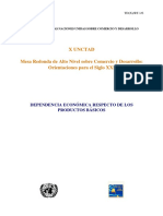 Dependencia Económica en productos básicos