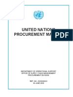 United Nations Procurement Manual 2020 1605599851 PDF