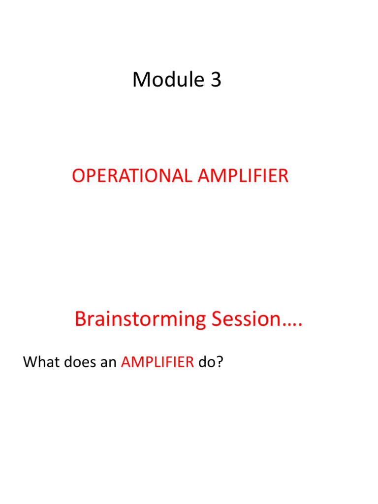 Operational Amplifier Circuit Diagram