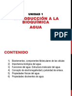 U1. Introducción A La Bioquímica. Agua PDF