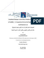 Dissertation Submitted in Fulfilment of The Requirements For The Degree of MSC Construction Law and Dispute Resolution