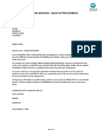 Marketing Services - Sales Letter Example