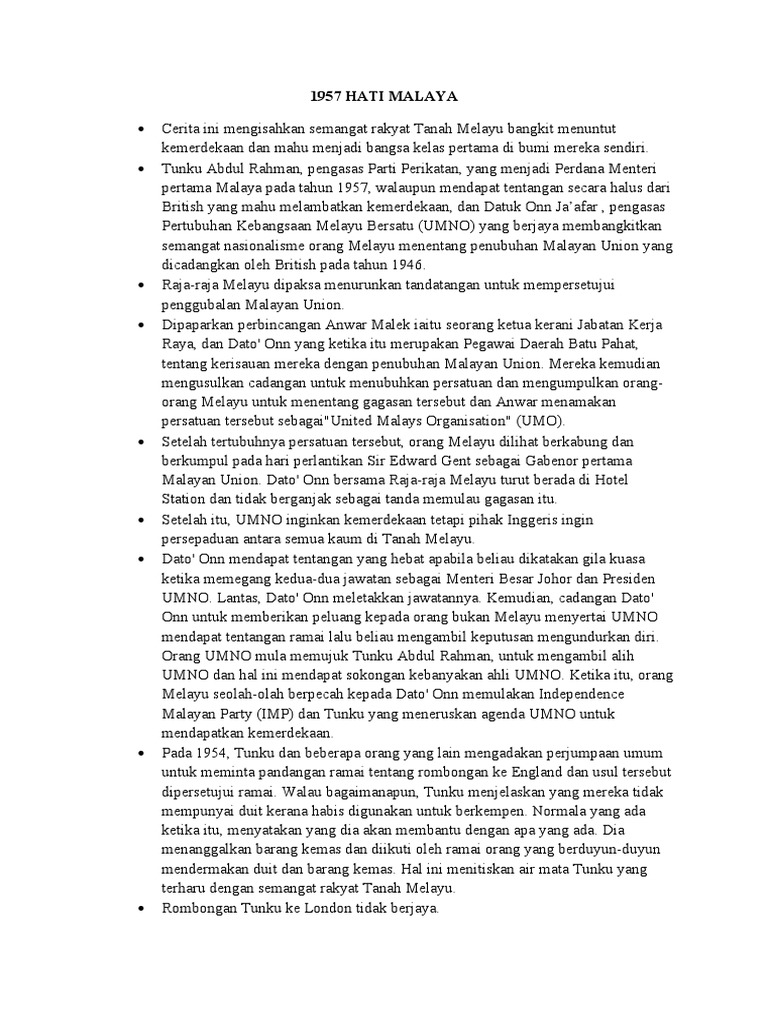 1957 Hati Malaya PDF